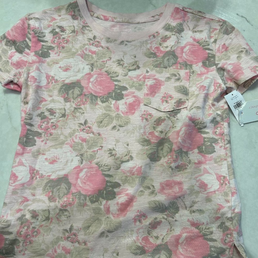 Gap/Loveshack fancy Girls Floral T-Shirt